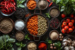 various types of iron foods and spices