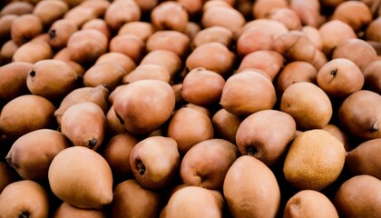 Poster - A pile of unripe fruits