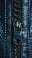 Wall Mural - A close up of a zipper on the inside of an item, AI