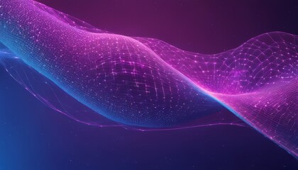 A purple and pink digital wave