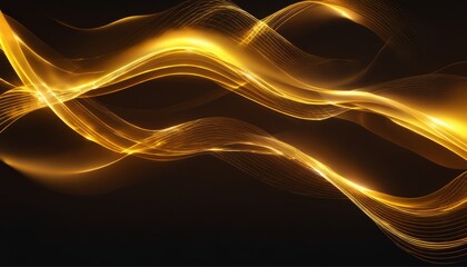 Poster - A yellow and orange swirl of light