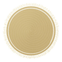 Braided round carpet