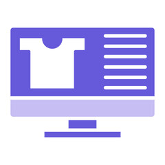 Poster - Online Product Icon of ECommerce iconset.