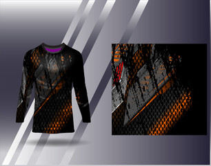 Wall Mural - Sports jersey and tshirt template sports design for football racing gaming jersey vector