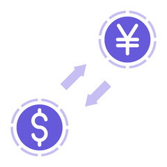 Poster - Dollar to Yen Convert Icon