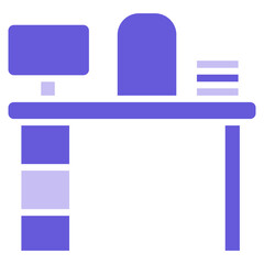 Poster - Work Table Icon of Engineering iconset.