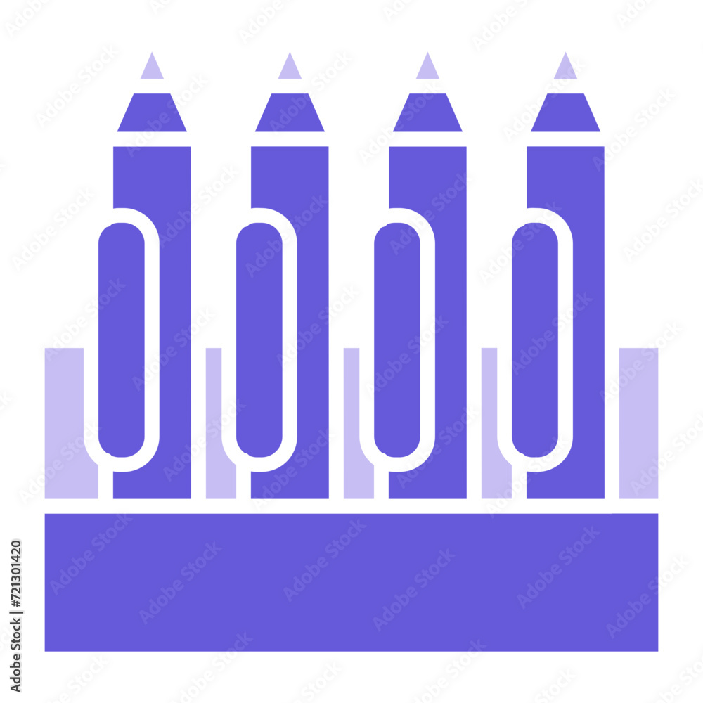 Pencil Crayon Icon of Office Stationery iconset.