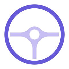 Canvas Print - Steering Wheel Icon of Car Repair iconset.