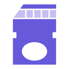 Canvas Print - Sd Card Icon of Computer and Hardware iconset.