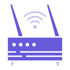 Sticker - Wifi Router Icon of Smart City iconset.