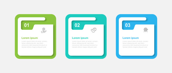 Wall Mural - design template infographic vector element with 4 step process or option