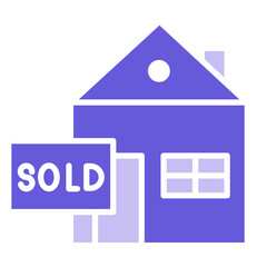 Poster - Property Sold Icon of Real Estate iconset.