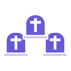 Sticker - Graveyard Icon of Funeral iconset.