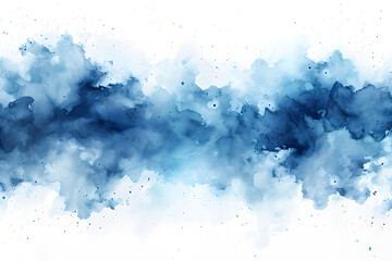 Wall Mural - blue abstract watercolor clouds texture
