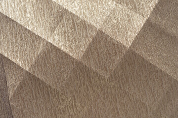 Sticker - creased crepe paper with checkered pattern (formed by crease lines) with variable highlights