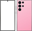 smartphone samsung galaxy s24 ultra pink titanium color mockup