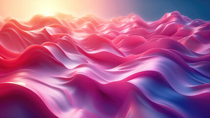 Wall Mural - Abstract background multicolored waves, colored shiny background.