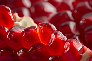 Wall Mural - Peeled ripe seeds of pomegranate