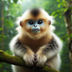 Wall Mural - Tonkin snub-nosed monkey