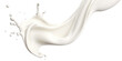 Leinwandbild Motiv Splash of milk or cream, cut out