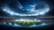 © AI-Stocks - Luxury of football stadium isolation background, Illustration