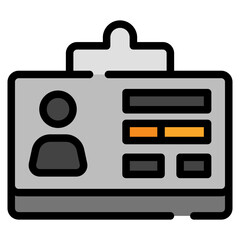 Poster - Library Card Icon