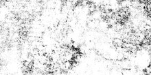 Grunge Is Black And White. Monochrome Abstract Background. Scuffs, Chips, Stains, Ink Spots, Lines. Dark Design Background Surface. Grunge Black And White Pattern Of Old Surface.