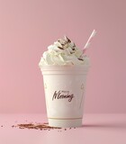 milkshake brand mockup promotional image 