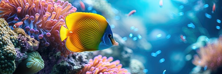 Wall Mural - Tropical fish in an aquarium