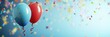 Colorful balloons for birthday, graduation, anniversary, and other celebrations