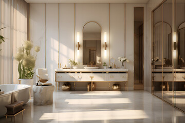 Wall Mural - Luxury modern bathroom