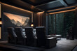 contemporary theater room