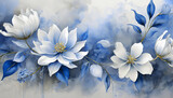 Fototapeta Kwiaty - Abstrakcyjne pastelowe tło kwiatowe. 