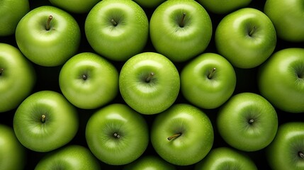 Wall Mural - Green Apples Raw Fruit Background UHD Wallpaper