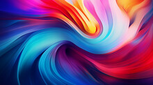 Digital Vortex With Swirling Gradients Of Vibrant Hues