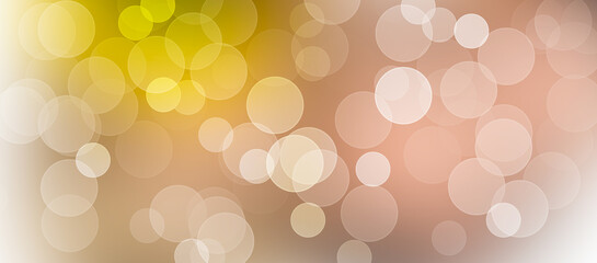 Wall Mural - Christmas light glowing circle abstract background with bokeh