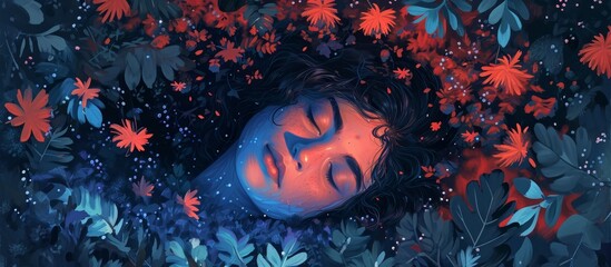 Canvas Print - Sleep, Apne, Illustration: A Captivating Visualization of Sleep Apne in this Mesmerizing Illustration