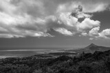 Fototapeta Na ścianę - La Tourelle du Tamarin Mountain Seen from Chamarel Viewpoint in Mauritius