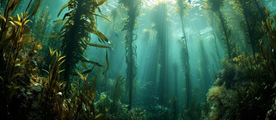 Sticker - Captivating Kelp Forest Exploration: Dive into the Mysteries of the Enchanting Kelp Forest Exploration