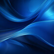 © MargaritaSh - Blue abstract background for design with smooth transparent lines and waves.