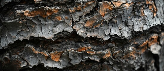 Canvas Print - Barking Up an Old Tree: A Captivating Close-Up of the Bark on an Old Tree