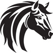 Gentle Giants in Vectors Monochrome ImpressionsWild Stallions Black Vectorized Horse Artistry