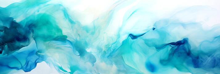 Poster - Abstract blue background watercolor painting texture for design.