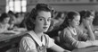 © Gabriela - 1940s young student in classroom