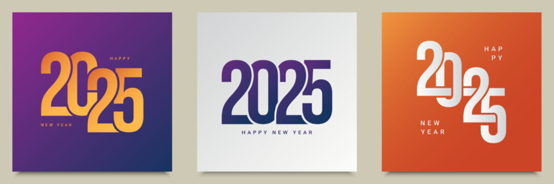 Happy new year 2025 design.