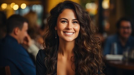 Canvas Print - portrait of a person in a bar