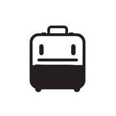 Suitcase in cartoon, doodle style . Image for t shirt. Isolated 2d vector illustration in logo, icon, sketch style, Eps 10, black and white. AI Generative