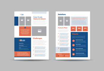 Sticker - Business Case study or Marketing Sheet and Flyer Design 