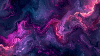 Wall Mural - abstract pink and purple colorful background with moving liquid water wave lines. paint mix. wallpap