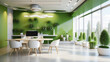 © Johan Wahyudi - eco workspace office with green environment view